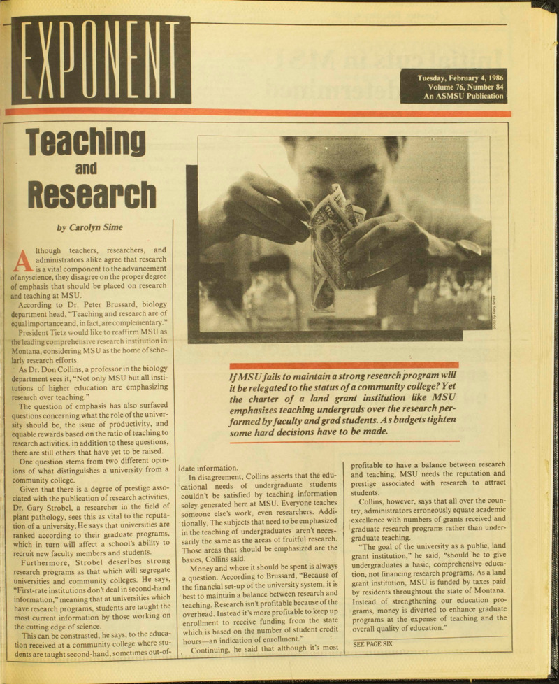 Exponent, February 4, 1986