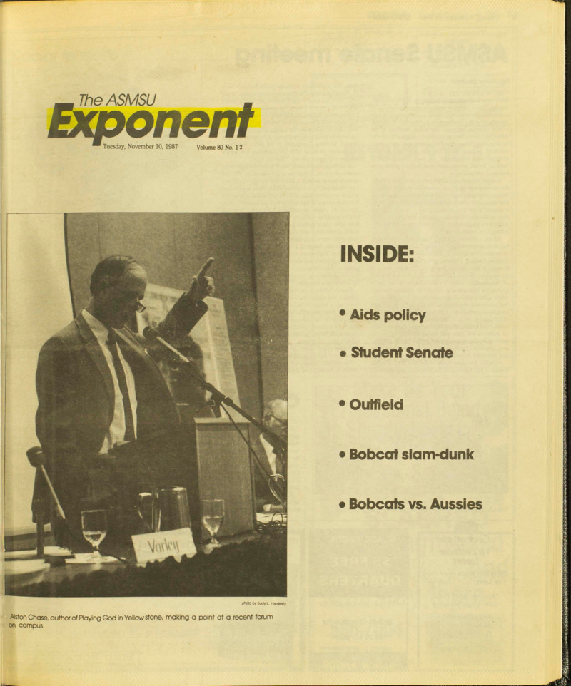 The ASMSU Exponent, November 10, 1987