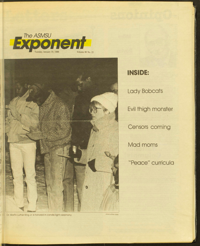 The ASMSU Exponent, January 19, 1988