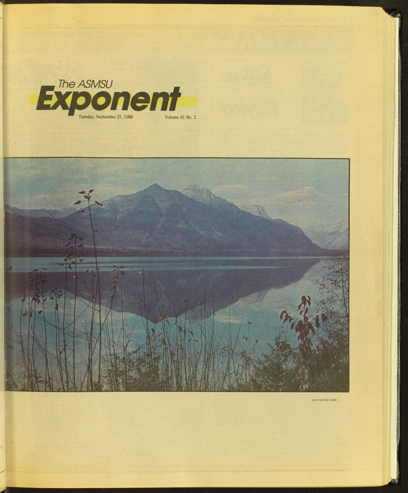 The ASMSU Exponent, September 27, 1988