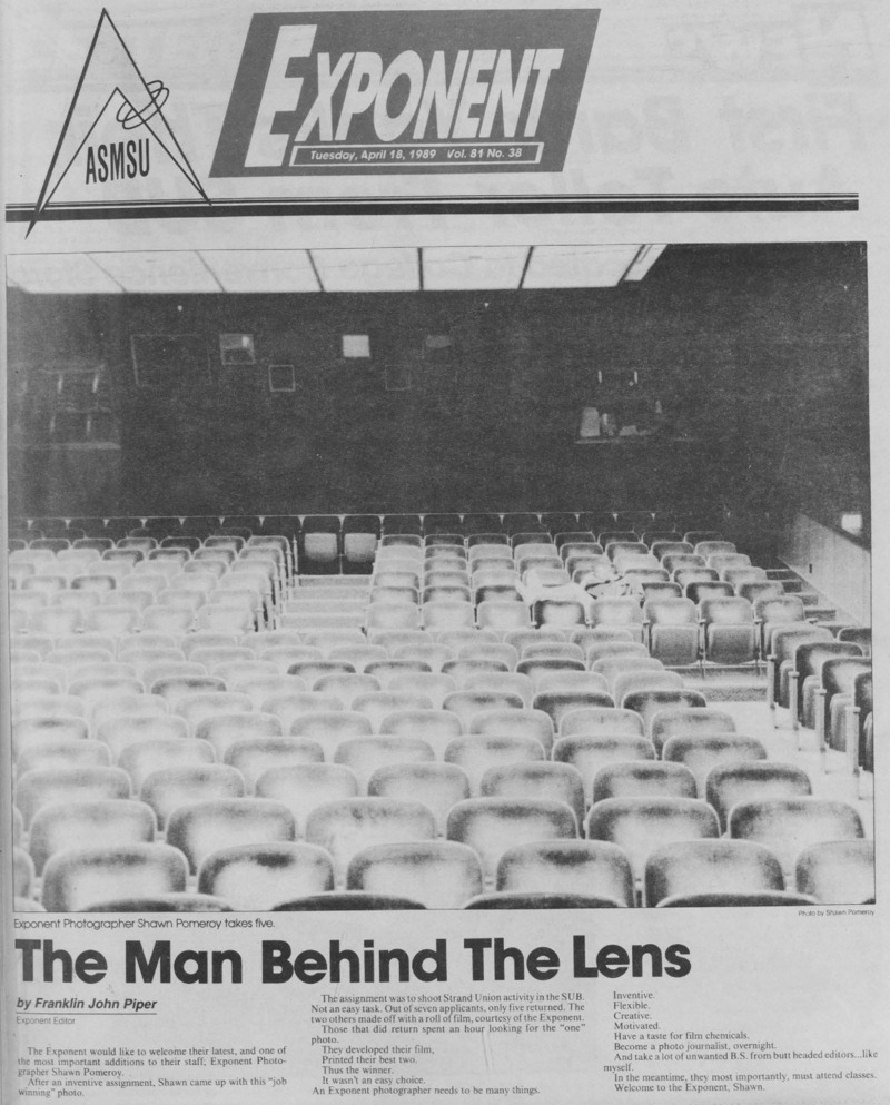 The ASMSU Exponent, April 18, 1989