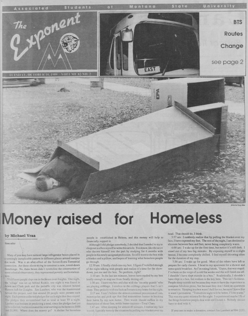 The Exponent, October 13, 1989