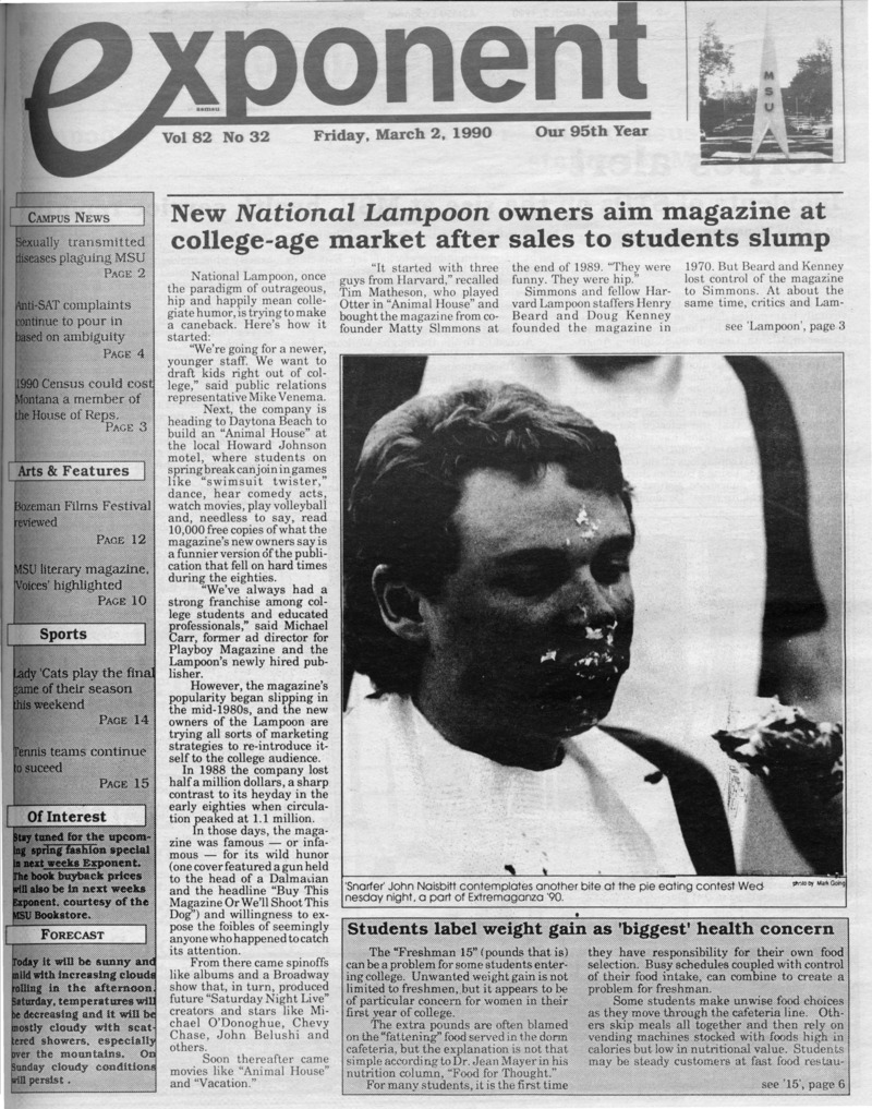 Asmsu Exponent, March 2, 1990