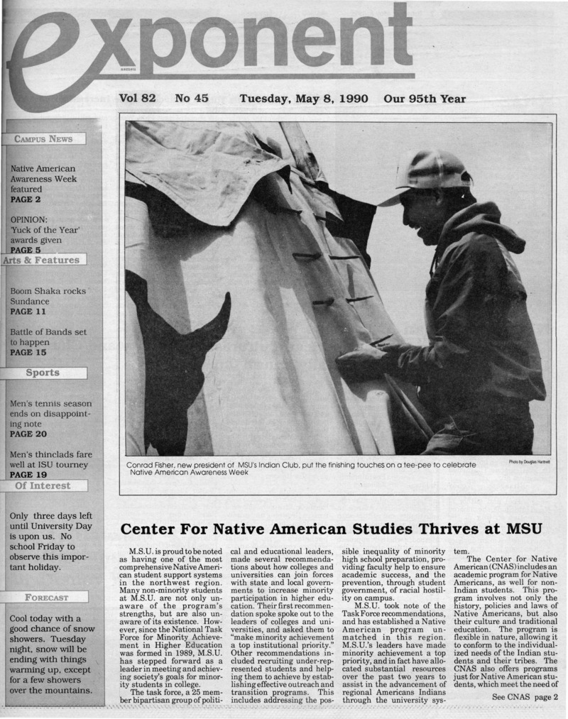 Asmsu Exponent, May 8, 1990