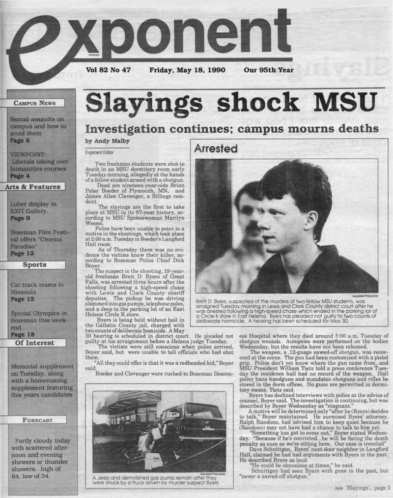 Asmsu Exponent, May 18, 1990