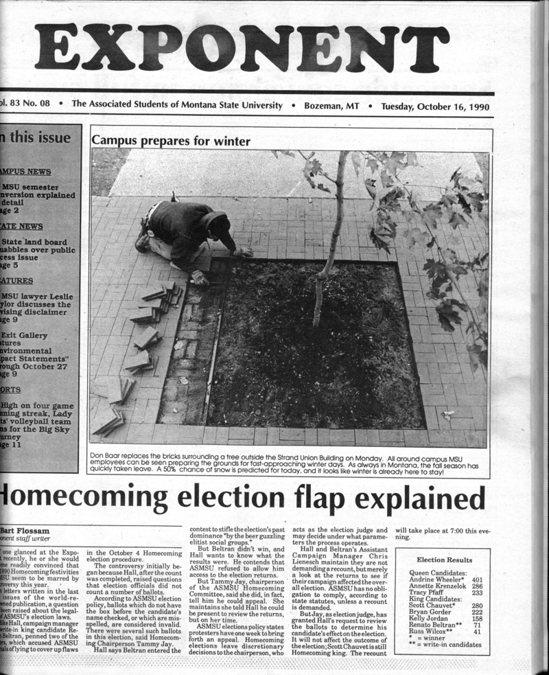 ASMSU Exponent, October 16, 1990