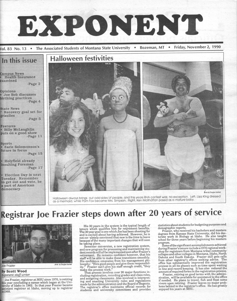 ASMSU Exponent, November 2, 1990