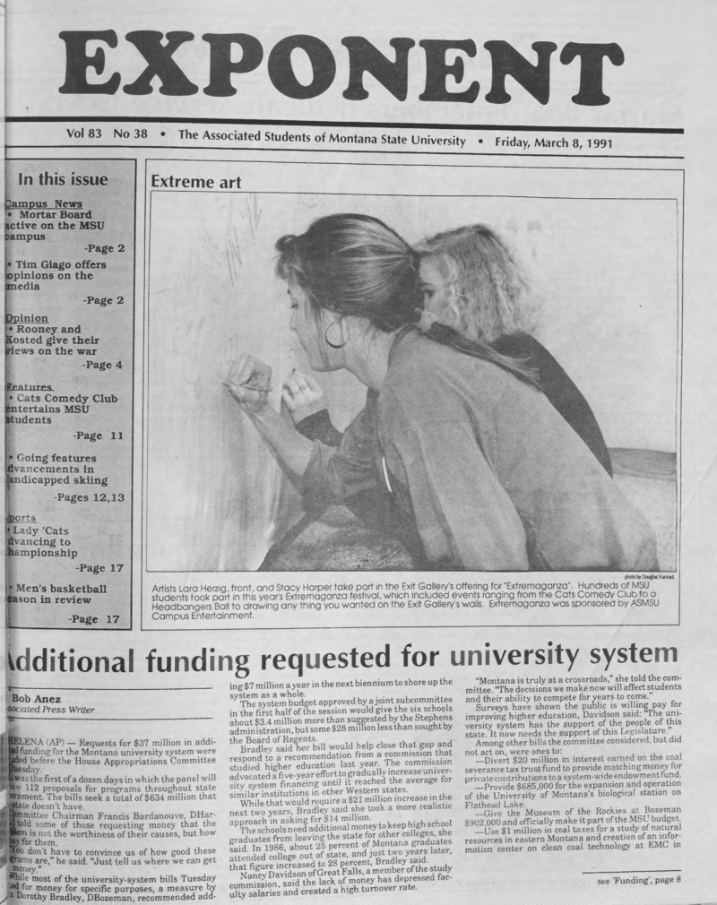 ASMSU Exponent, March 8, 1991