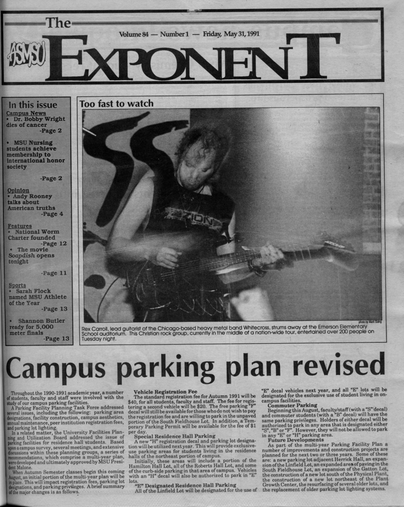 ASMSU Exponent, May 31,1991