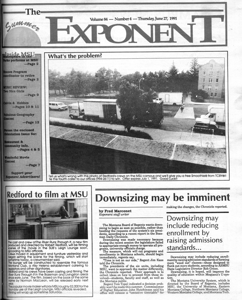ASMSU Exponent, June 27, 1991