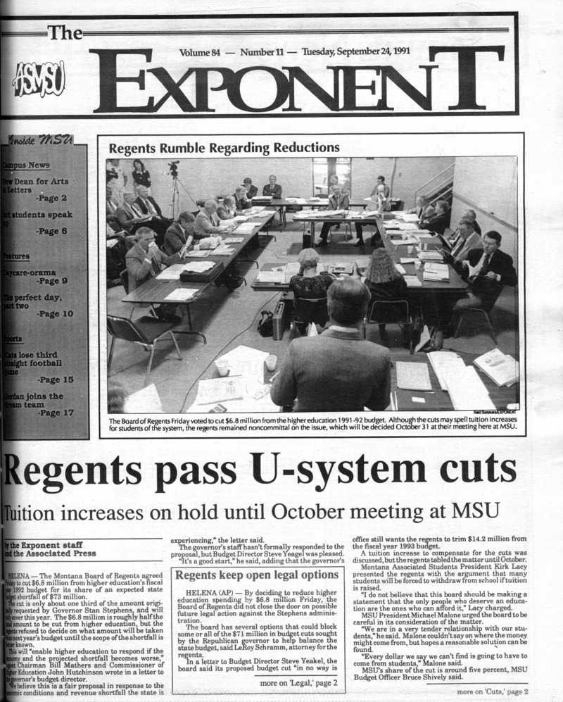 ASMSU Exponent, September 24, 1991