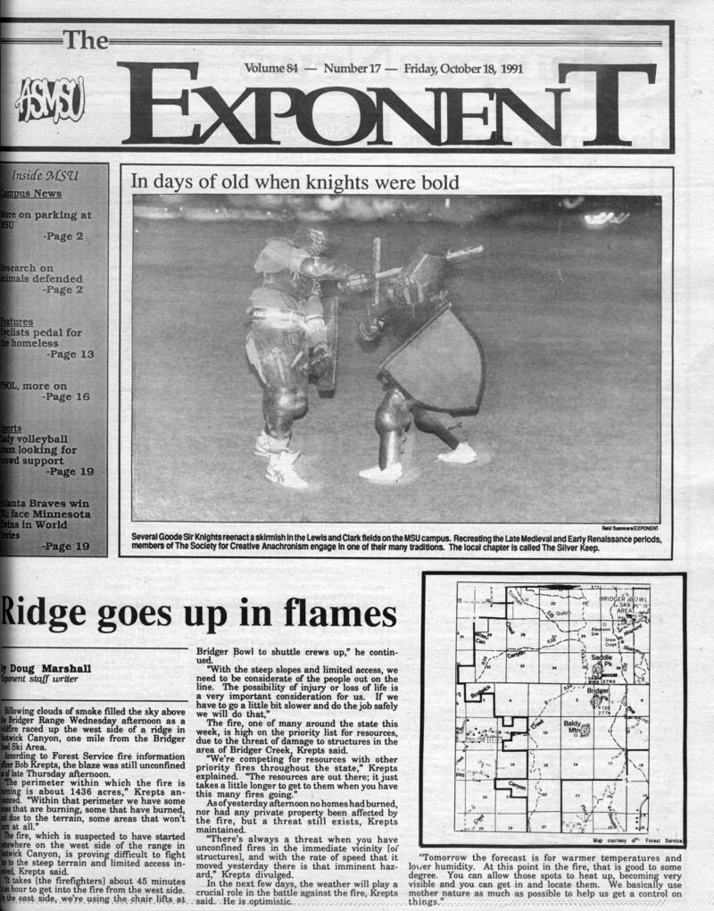 ASMSU Exponent, October 18, 1991
