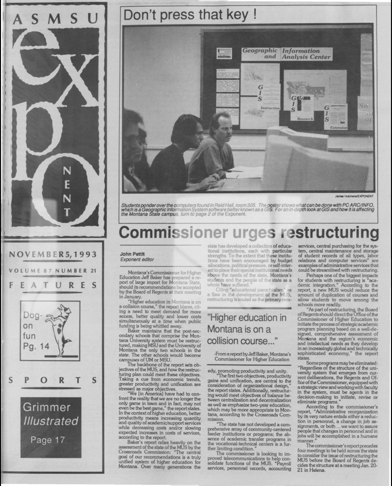 The ASMSU Exponent, November 5, 1993
