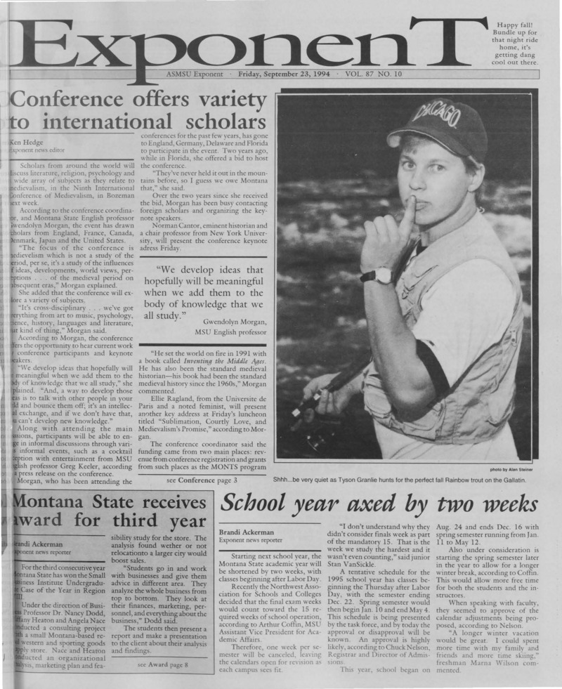 The ASMSU Exponent, September 23, 1994