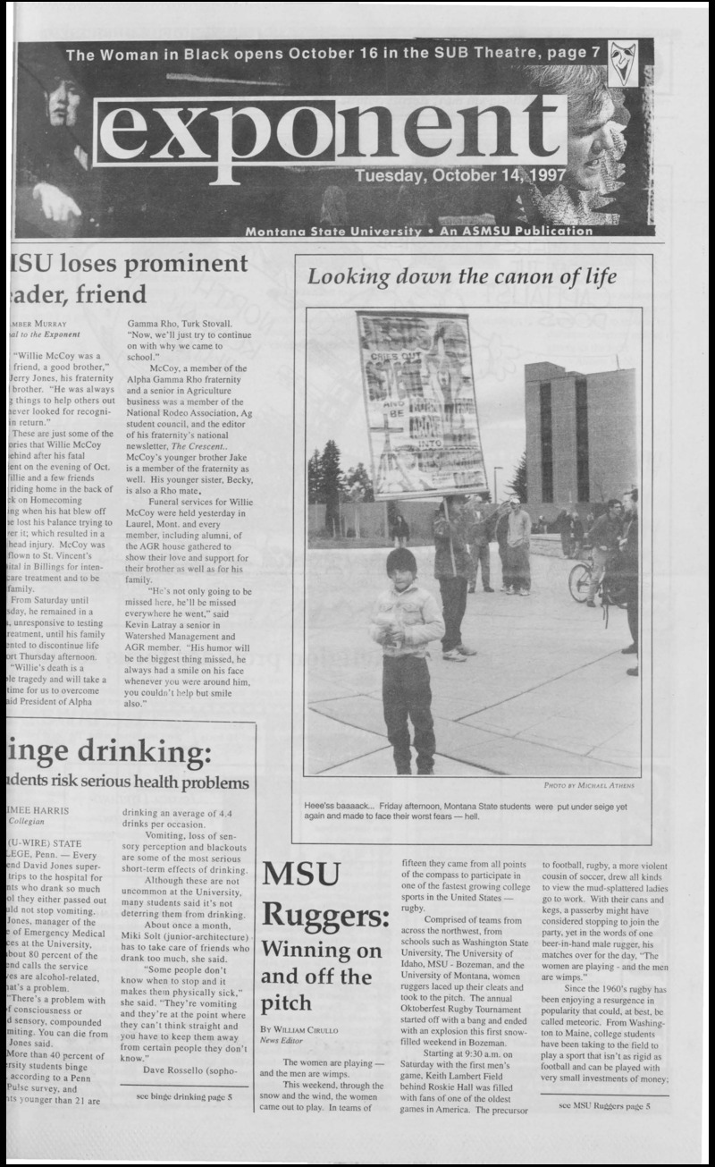 Montana State University Exponent, October 14, 1997
