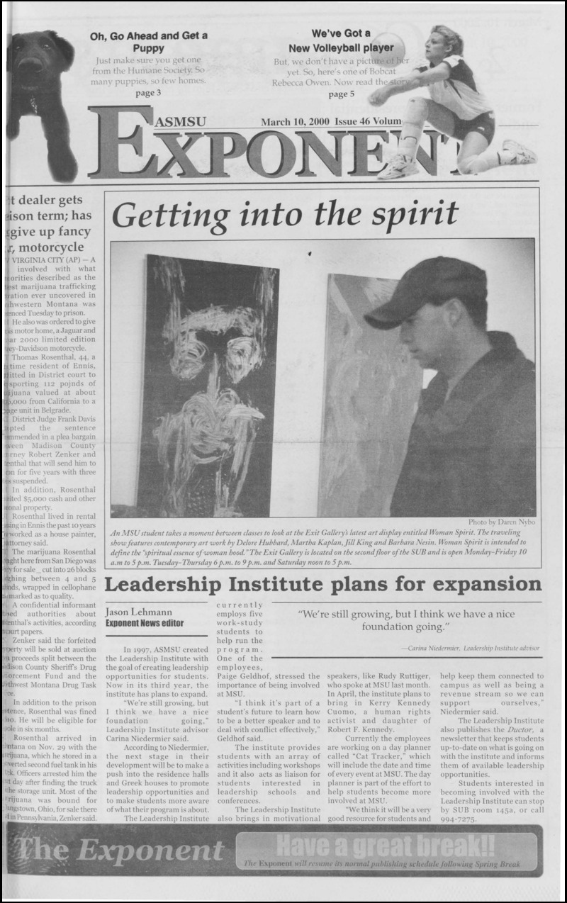 ASMSU Exponent, March 10, 2000