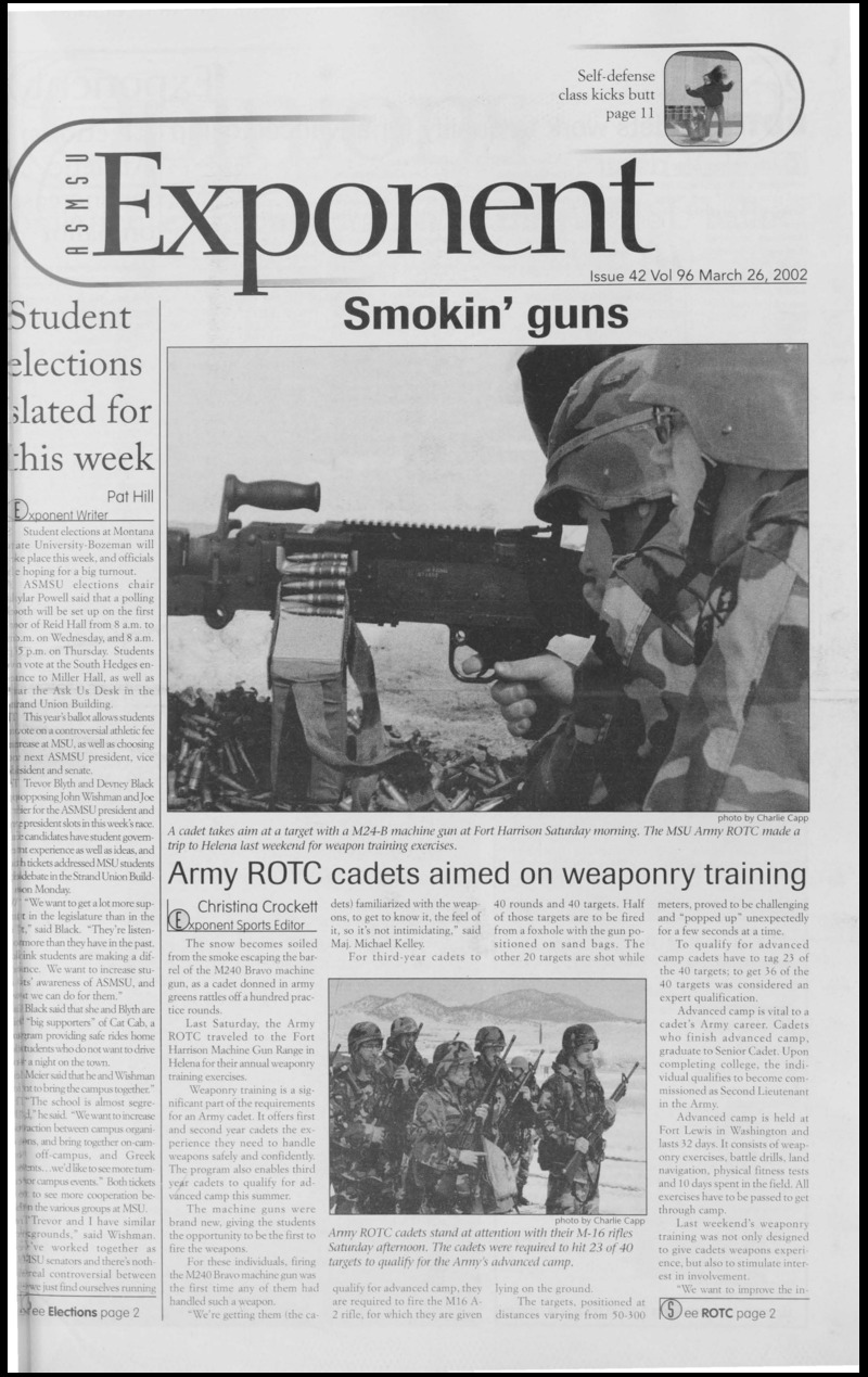 ASMSU Exponent, March 26, 2002
