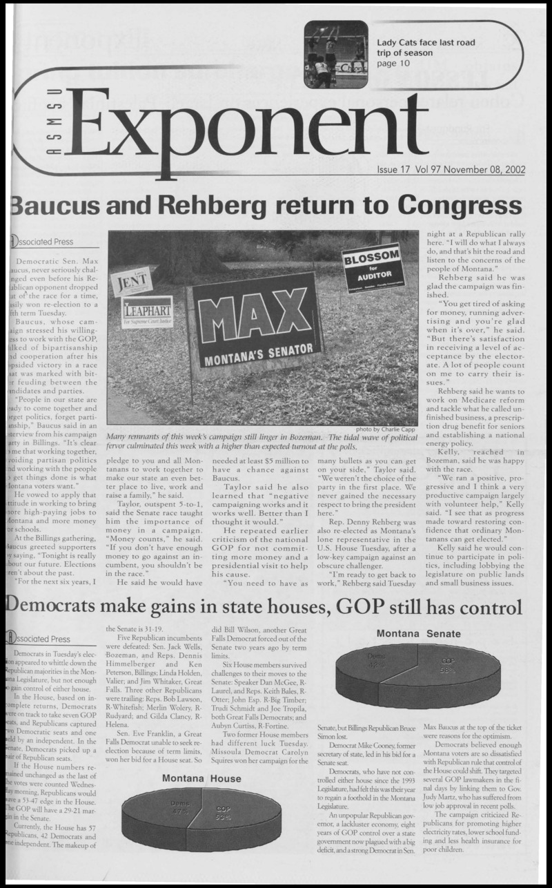 ASMSU Exponent, November 8, 2002