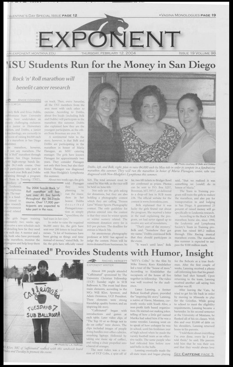 ASMSU Exponent, February 12, 2004
