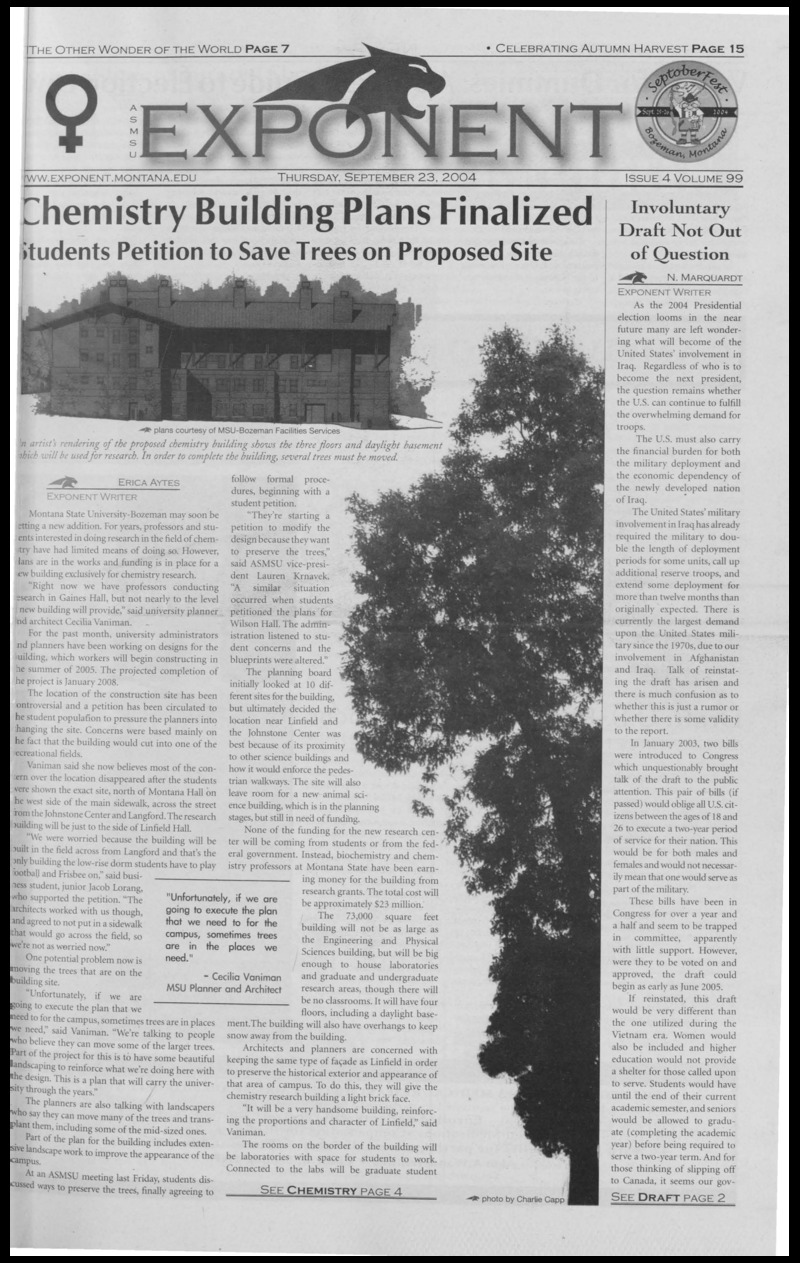 ASMSU Exponent, September 23, 2004