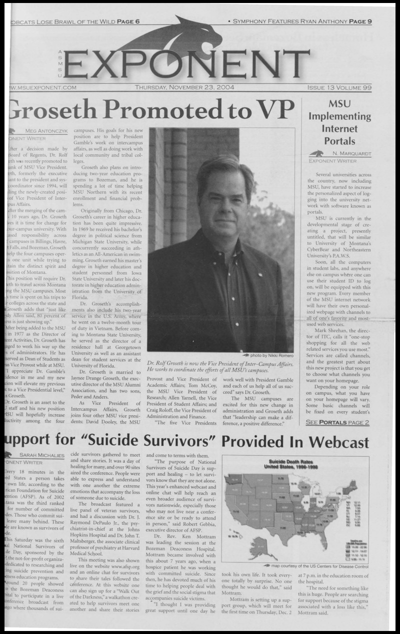ASMSU Exponent, November 23, 2004