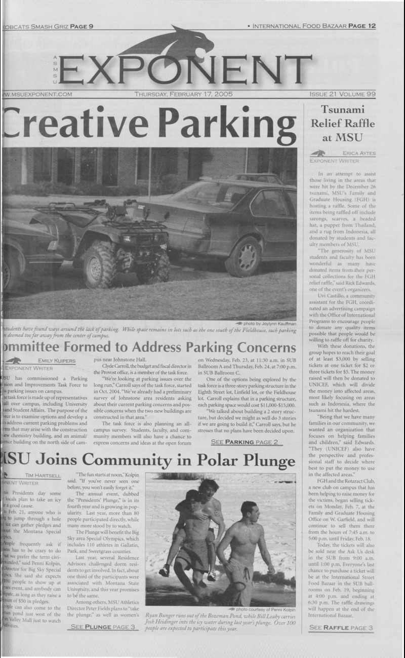 ASMSU Exponent, February 17, 2005