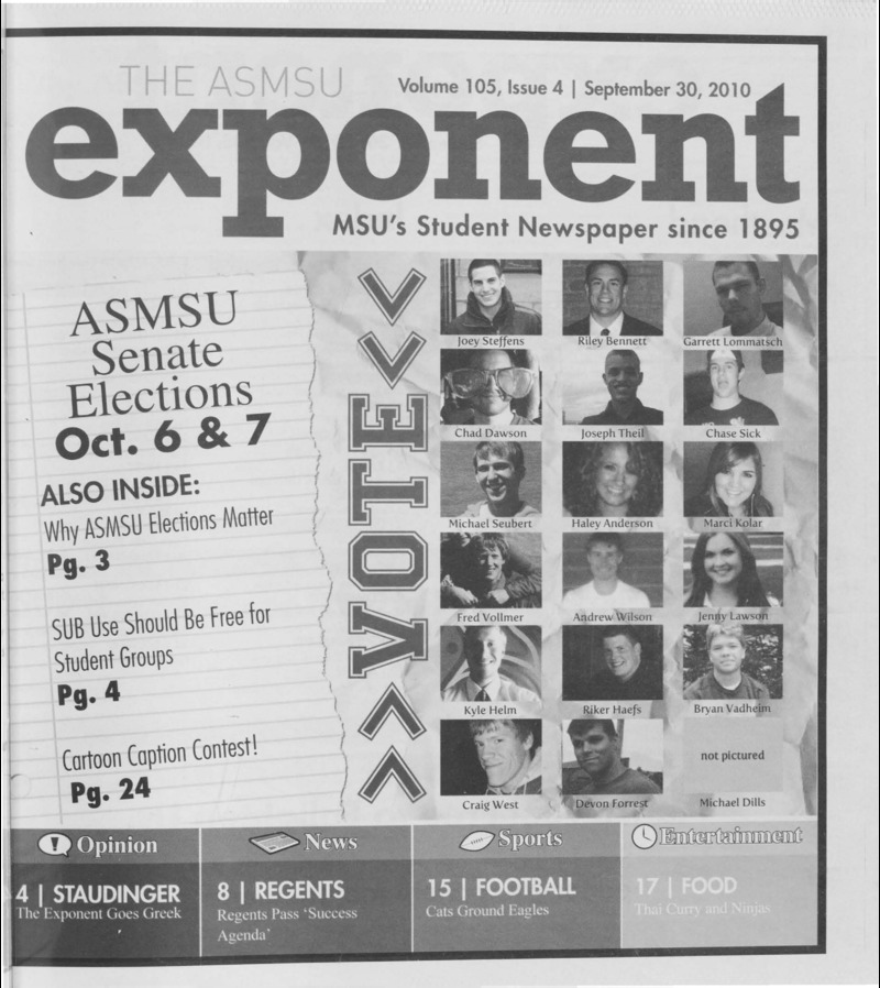 ASMSU Exponent, September 30, 2010