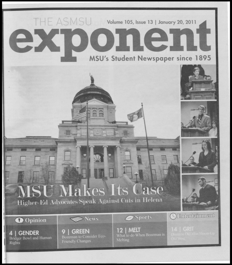 ASMSU Exponent, January 20, 2011