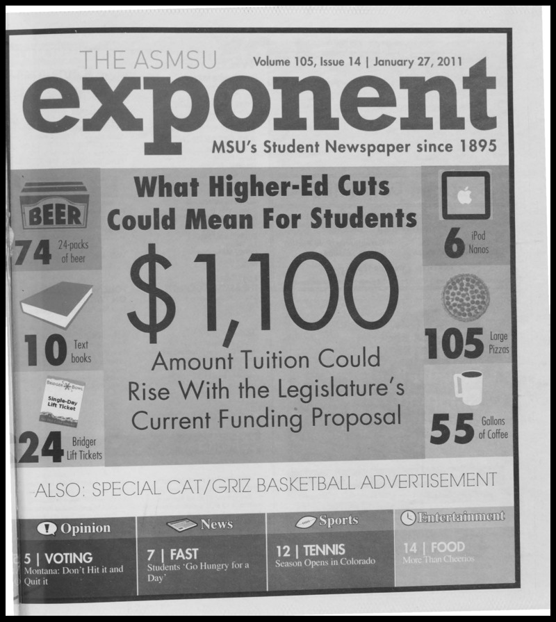 ASMSU Exponent, January 27, 2011