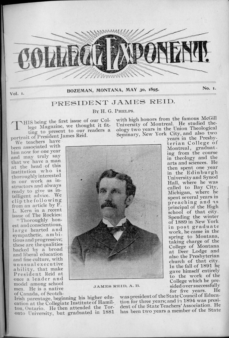 College Exponent, May 30, 1895