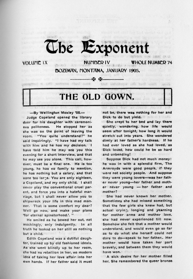 The Exponent, January, 1905