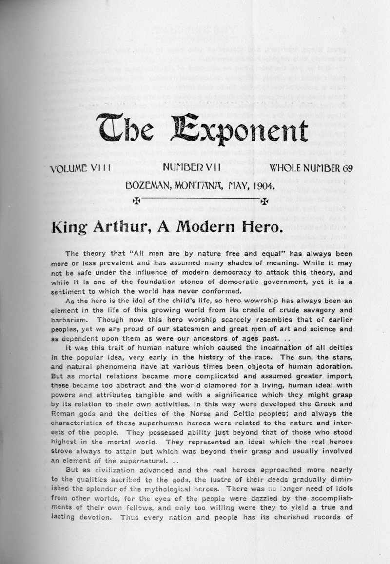 The Exponent, May, 1904