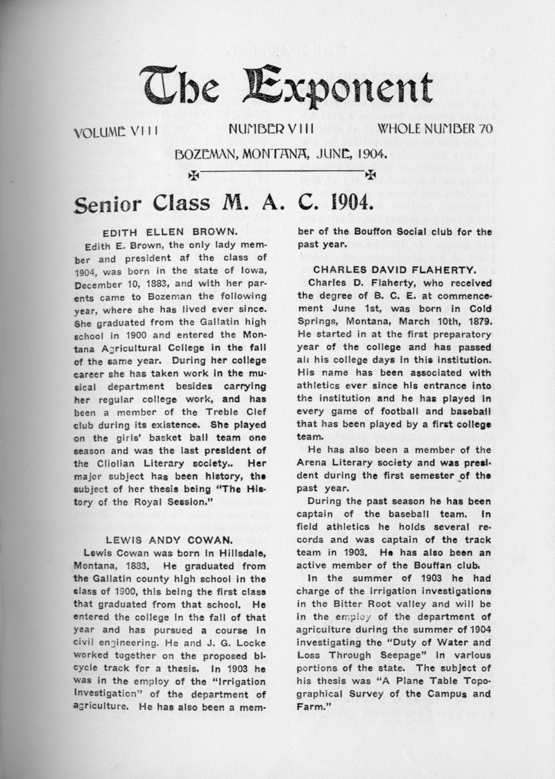 The Exponent, June, 1904