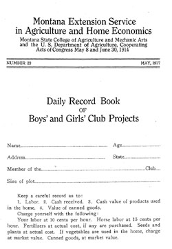 Daily Record Book of Boys