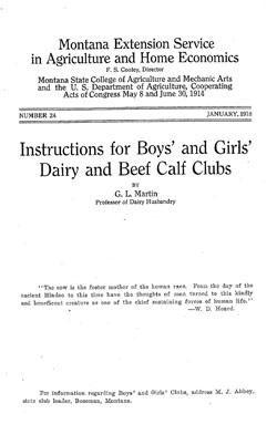 Instructions for Boys