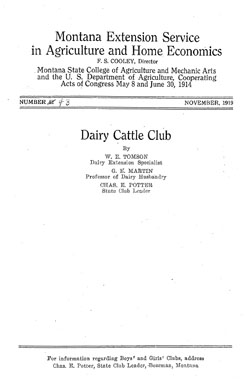 Dairy Cattle Club