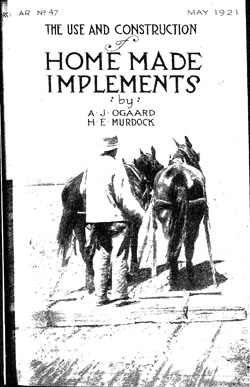The Use and Construction of Home Made Implements