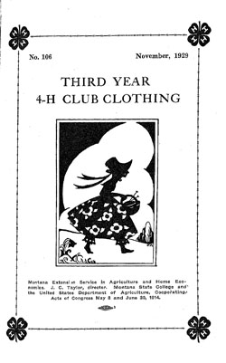 Third Year 4-H Club Clothing