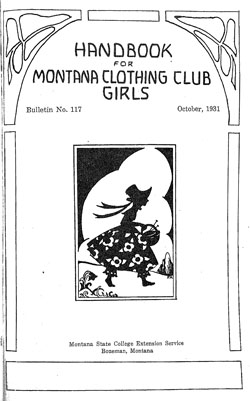Handbook for Montana Clothing Club Girls