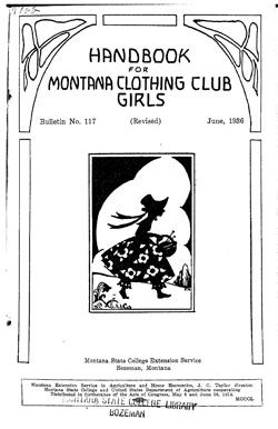 Handbook for Montana Clothing Club Girls