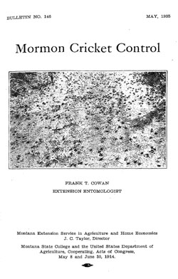 Mormon Cricket Control