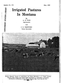 Irrigated Pastures In Montana