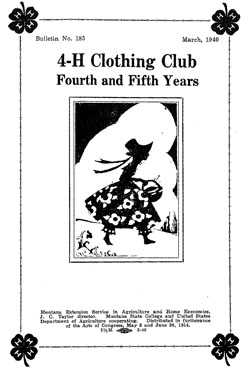 4-H Clothing Club: Fourth and Fifth Years