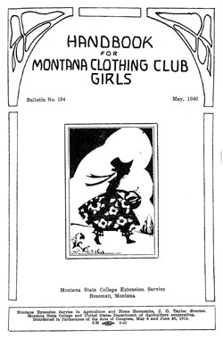 Handbook for Montana Clothing Club Girls