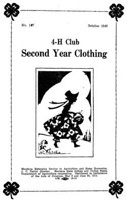 4-H Club: Second Year Clothing