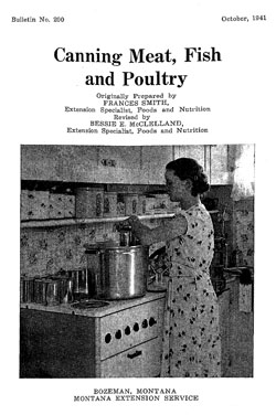 Canning Meat, Fish and Poultry