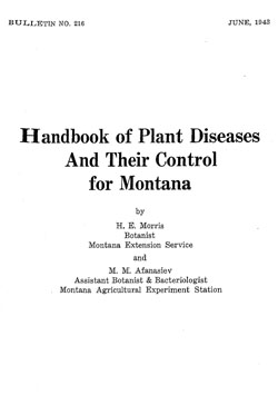 Handbook of Plant Diseases And Their Control for Montana