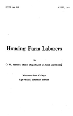 Housing Farm Laborers
