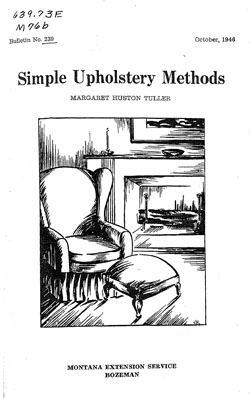 Simple Upholstery Methods