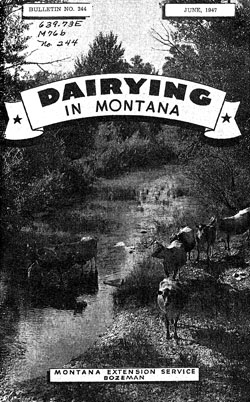 Dairying in Montana